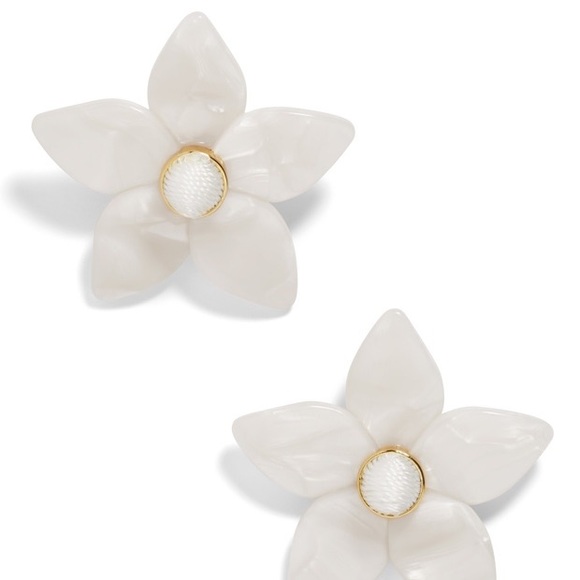 BaubleBar Jewelry - BaubleBar White Flower Earrings